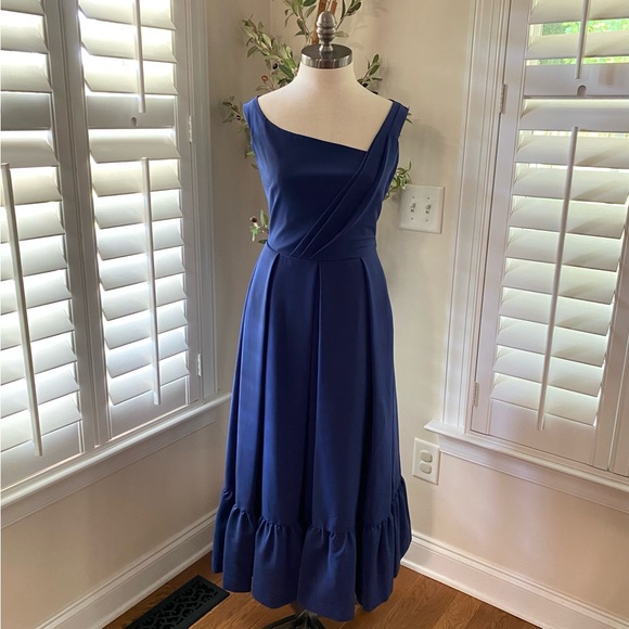 Preen by Thornton Bregazzi Palmer Pleated Stretch-Crepe Midi Dress - Picture 5 of 11